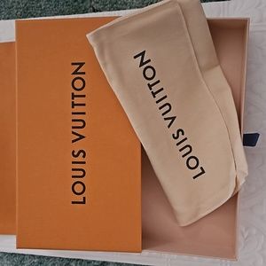 Louis Vuitton Gift Box 8.5 x 5.5 x 1.75 dust bag and gift bag